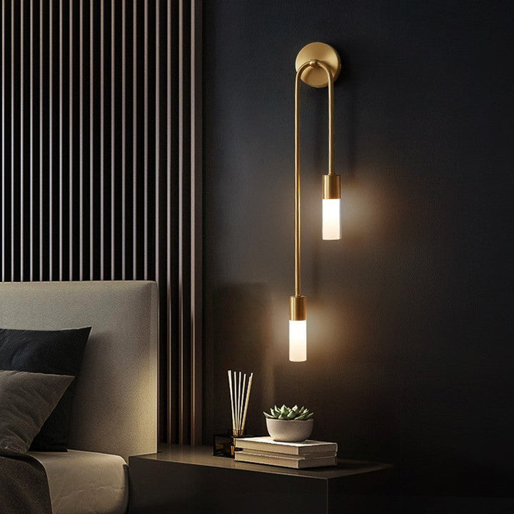 Modern Gold LED Bedside Wall Lamp Noxord