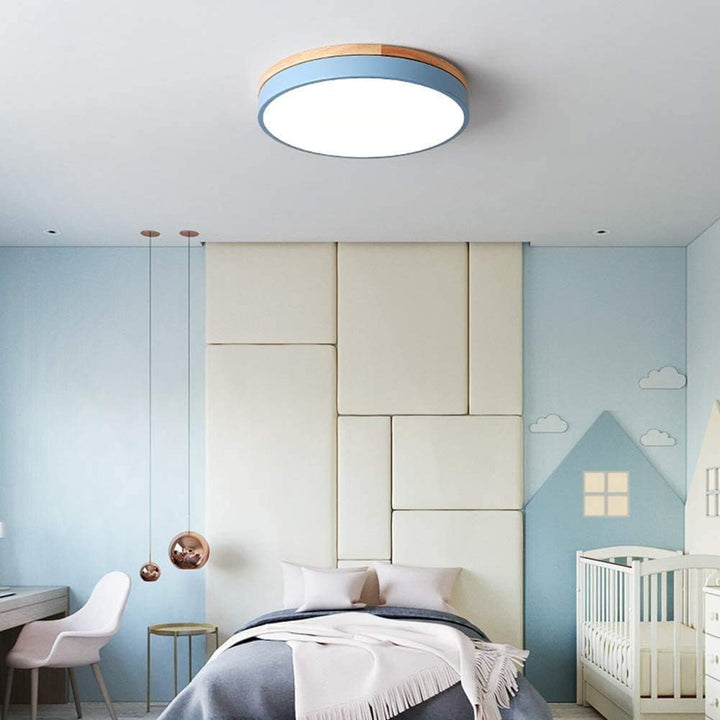 Wood LED Recessed Ceiling Light Noxord