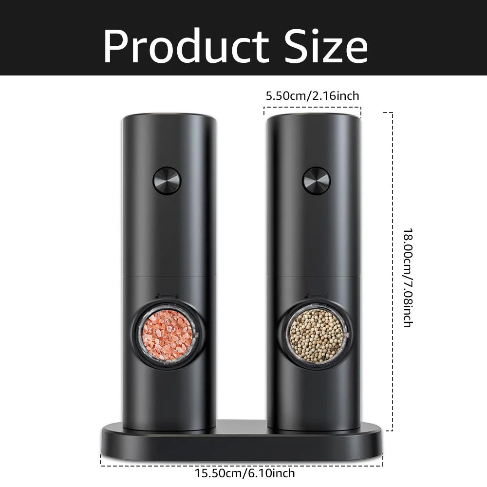 Kalsten | Electric Pepper and Salt Mill Set - SpiceLite