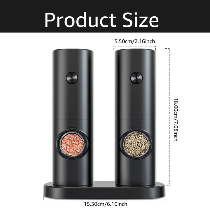 Kalsten | Electric Pepper and Salt Mill Set - SpiceLite
