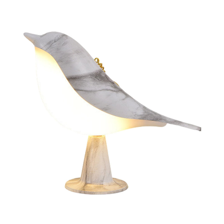 Bird Design Wooden Style Table Lamp Noxord