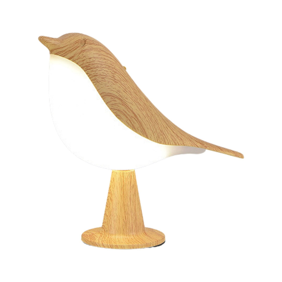 Bird Design Wooden Style Table Lamp Noxord