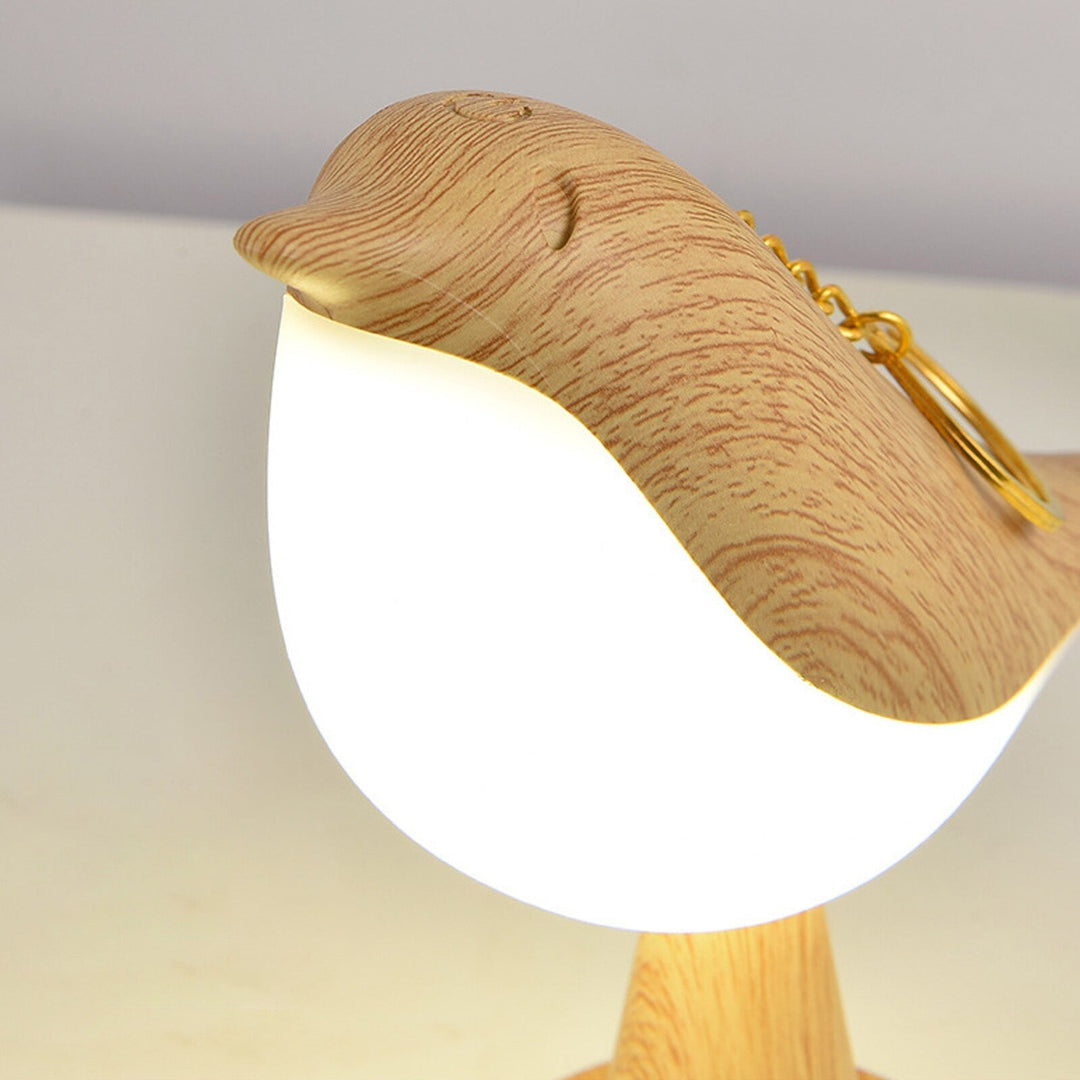 Bird Design Wooden Style Table Lamp Noxord