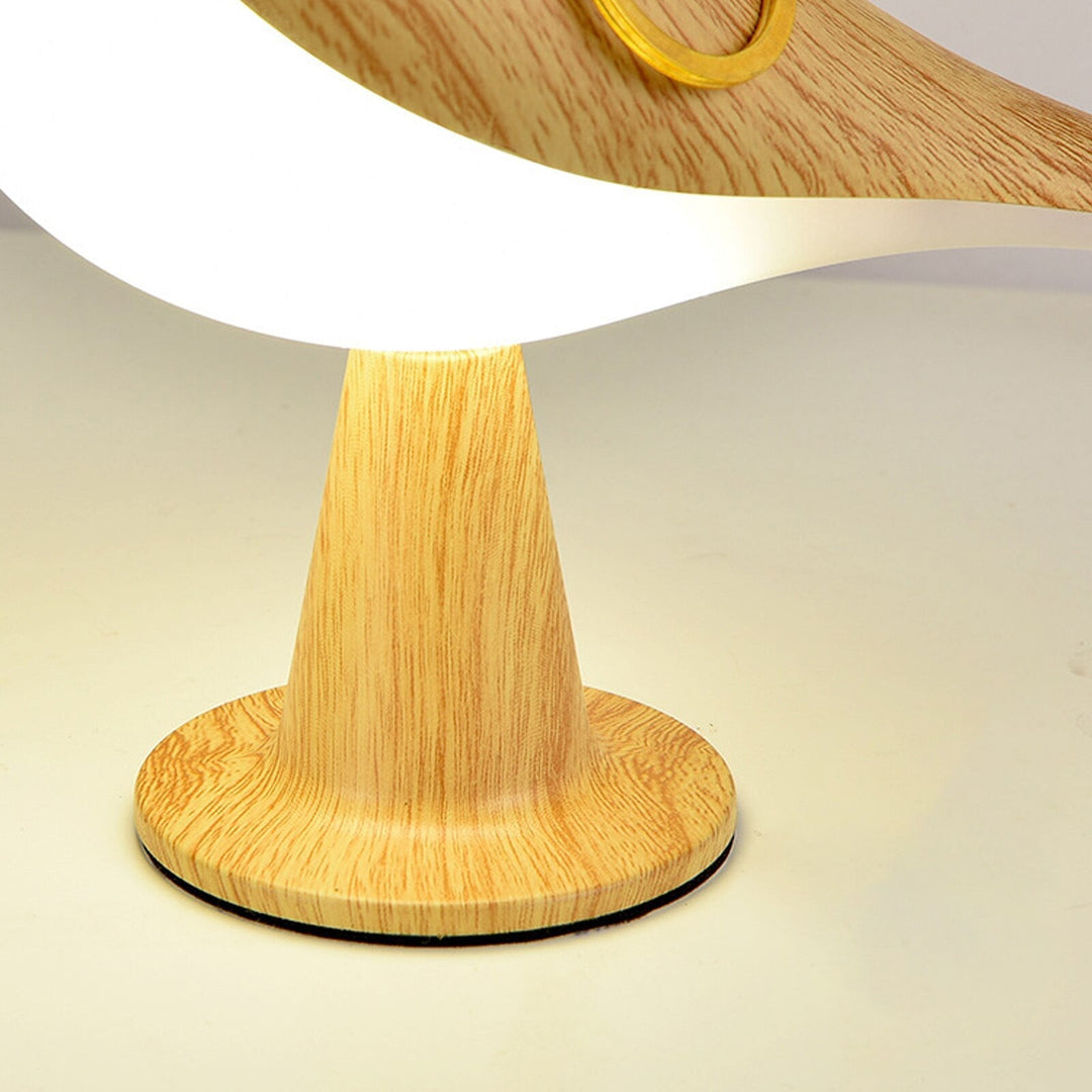 Bird Design Wooden Style Table Lamp Noxord