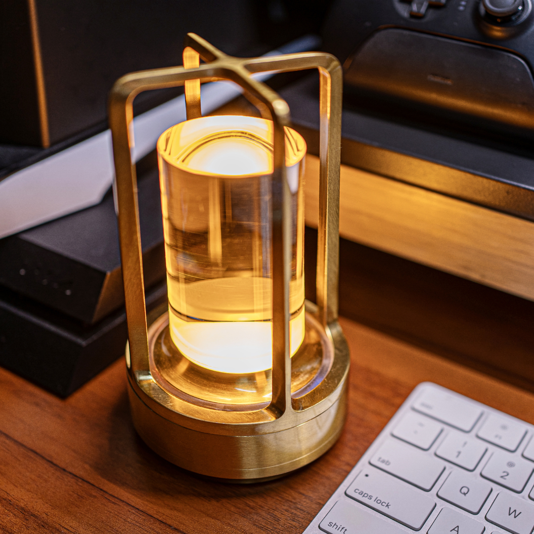 Crystal Glass Ambient Table Lamp Noxord
