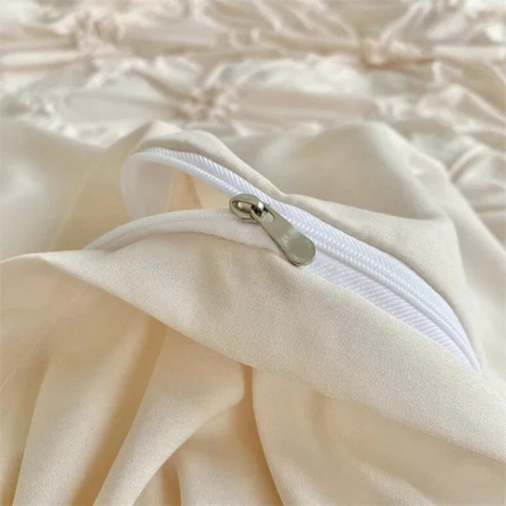 Pleated Microfiber Bedding Set Noxord
