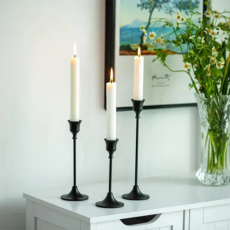 Gold Metal Candle Holders – Table Set Noxord