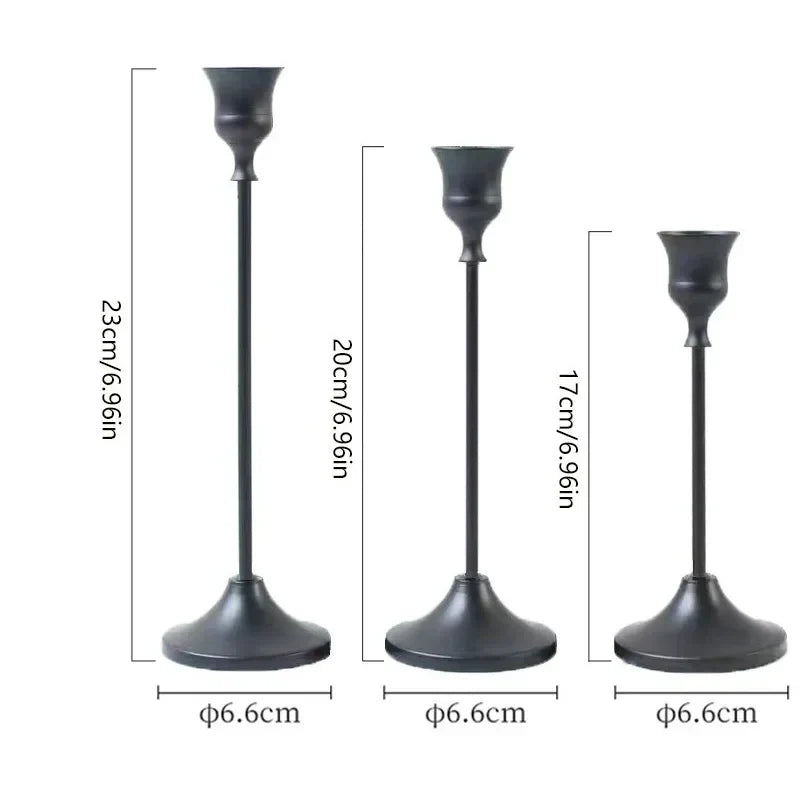 Gold Metal Candle Holders – Table Set Noxord
