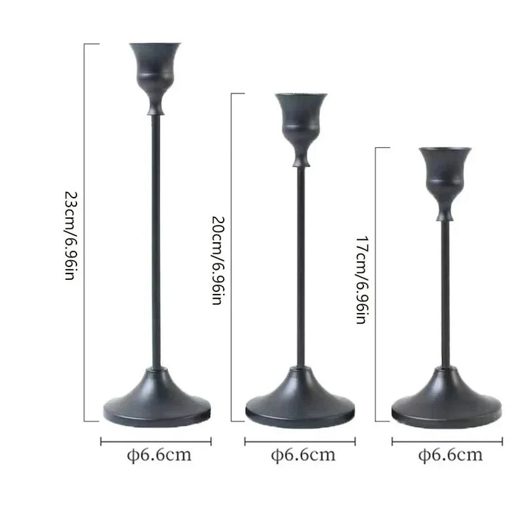 Gold Metal Candle Holders – Table Set Noxord