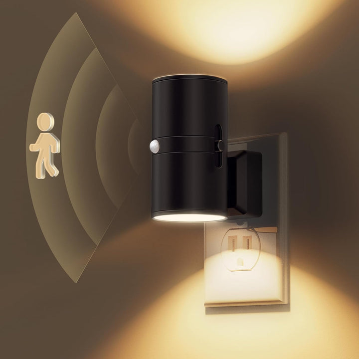 Plug-In Motion Sensor Wall Lamp Noxord