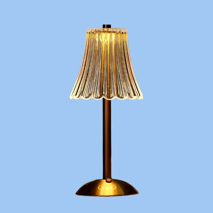 Crystal Shade USB Rechargeable Table Lamp Noxord