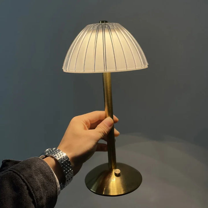 Crystal Shade USB Rechargeable Table Lamp Noxord