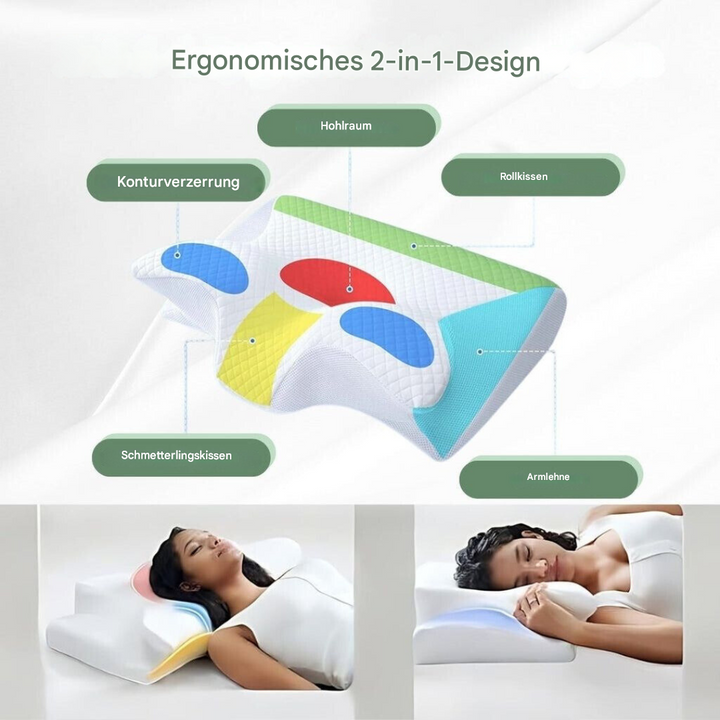 RelaxNeck Ergonomic Memory Foam Pillow – Support for Neck and Back | Kalsten