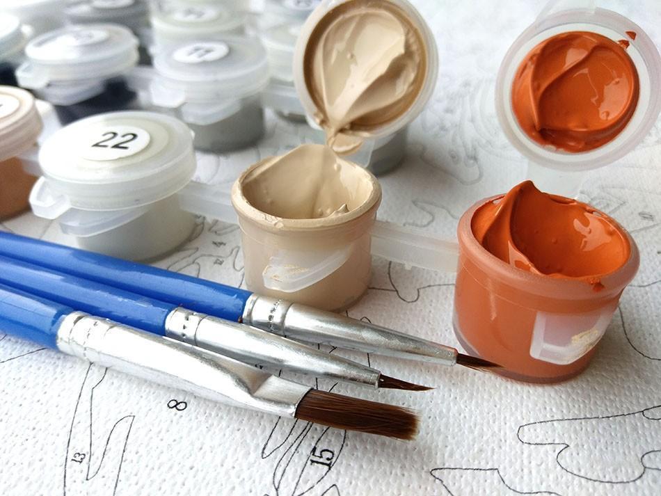 European Flowers - Van-Go Paint-By-Number Kit | Kalsten