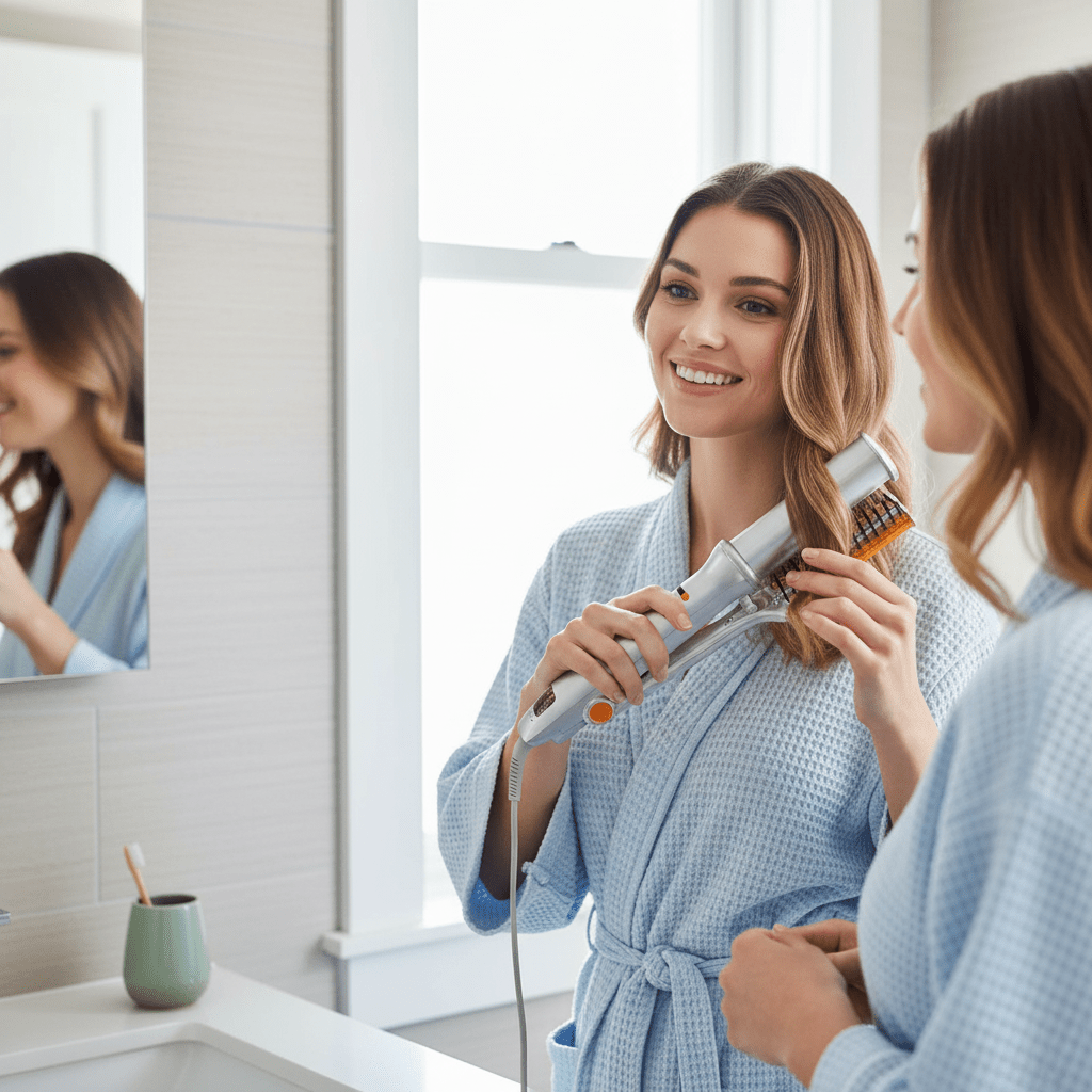 Kalsten | 2-in-1 Rotating Hair Brush for Effortless Styling