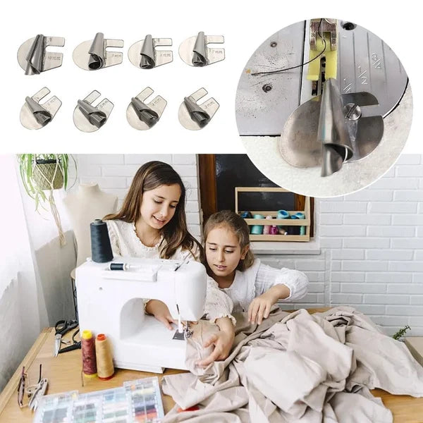 SewPerfect Spiral sewing pipe hem foot set with 8 pieces | Kalsten