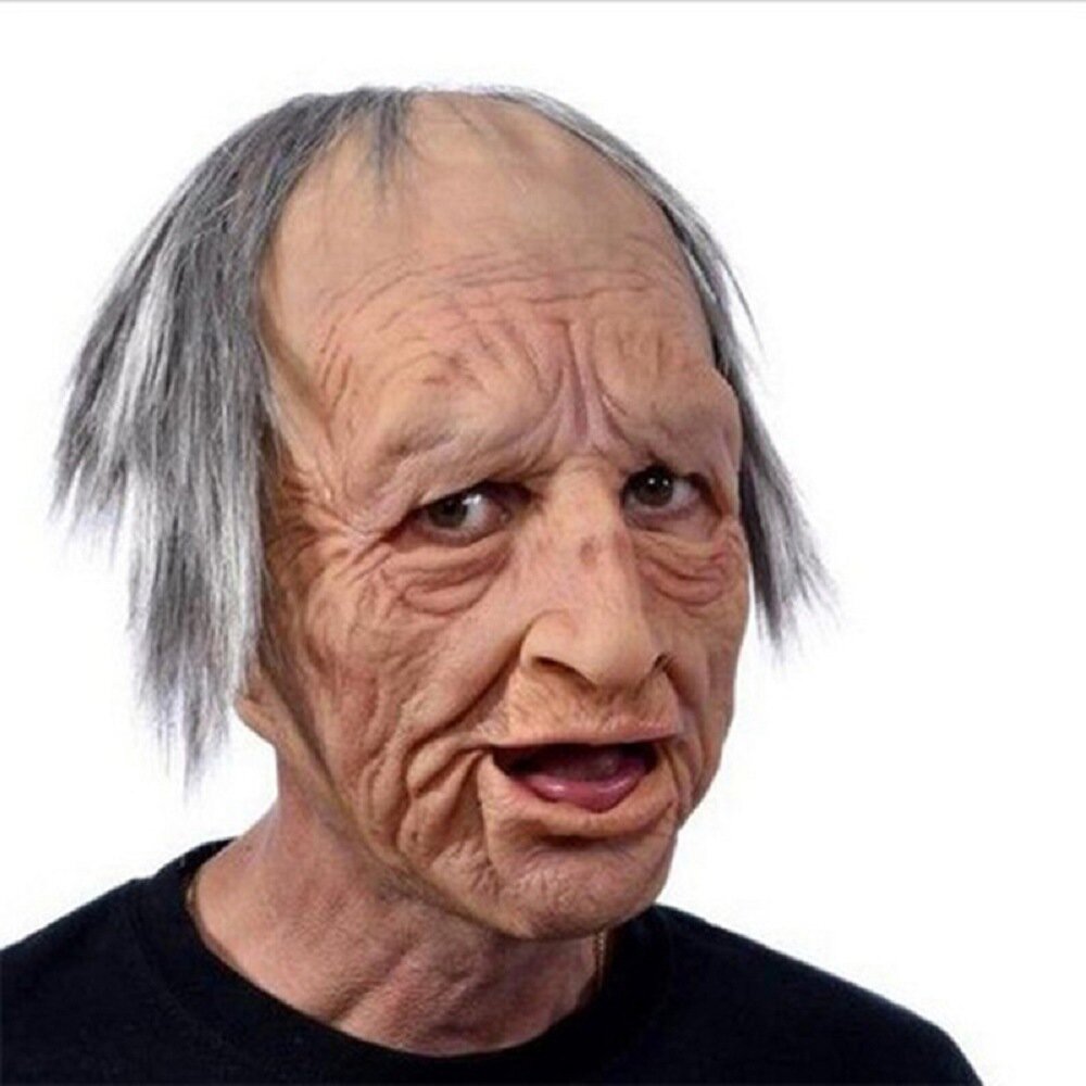 Kalsten | Creepy Old Man Mask – Realistic Latex Halloween Mask for Adults