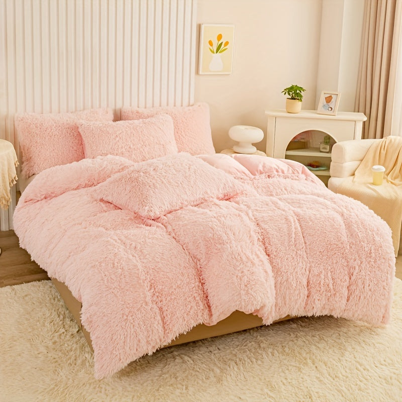 Ultra Soft Plush Duvet Cover Set with Zipper - Luxury & Comfort Kalsten