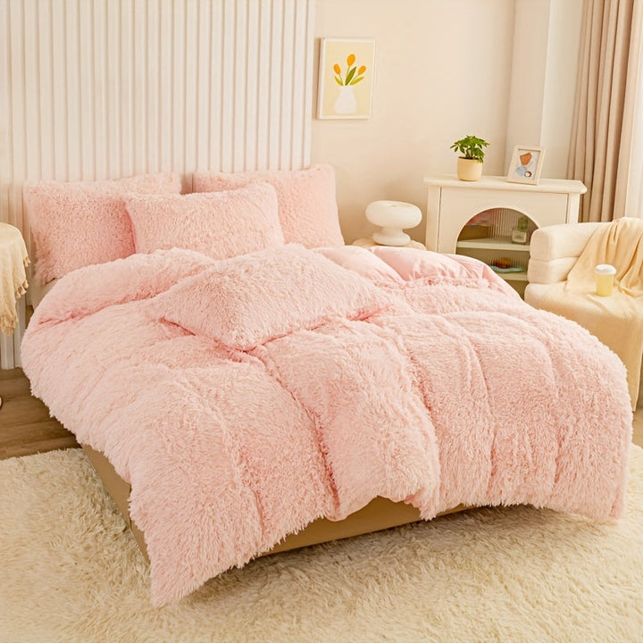 Ultra Soft Plush Duvet Cover Set with Zipper - Luxury & Comfort Kalsten