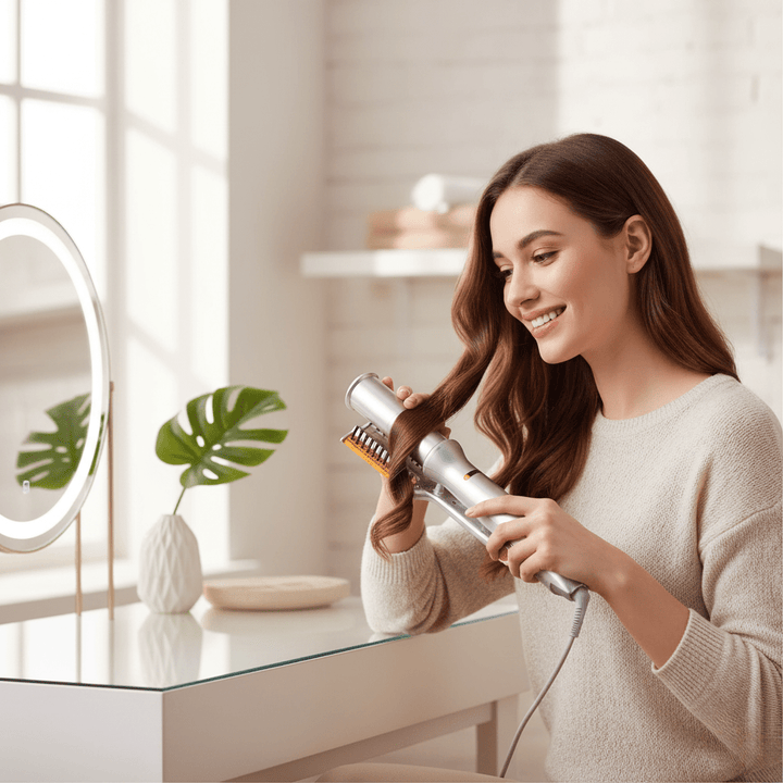 Kalsten | 2-in-1 Rotating Hair Brush for Effortless Styling