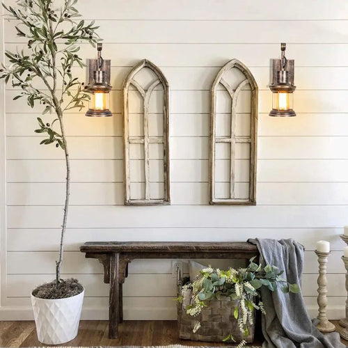 Vintage Glass Shade Wall Lamp Noxord