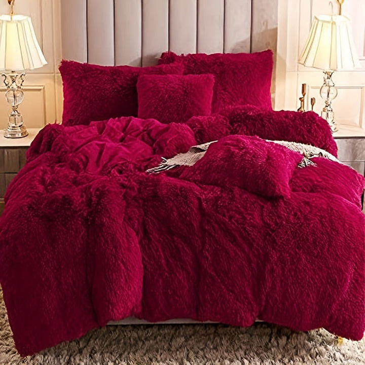 Ultra Soft Plush Duvet Cover Set with Zipper - Luxury & Comfort Kalsten