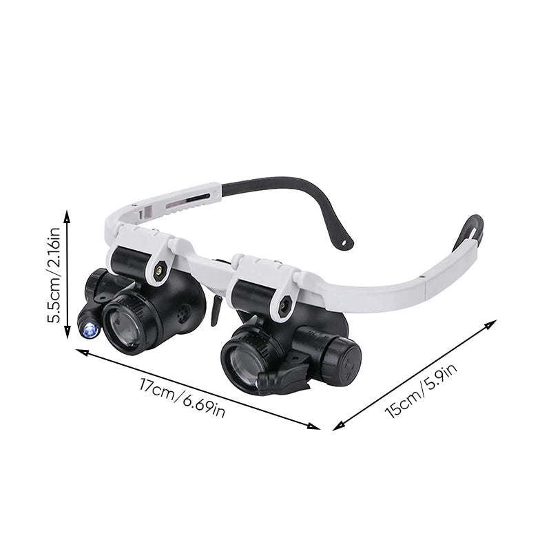 Kalsten | Magnifying glasses with LED lamps for double eyes