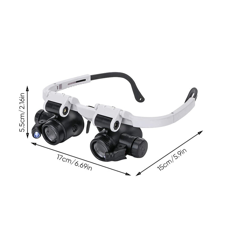 Kalsten | Magnifying glasses with LED lamps for double eyes