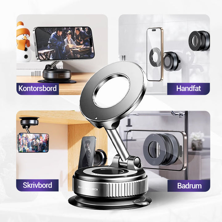LumaTrust Magnetic Car Phone Holder with Vacuum Suction Power | Kalsten