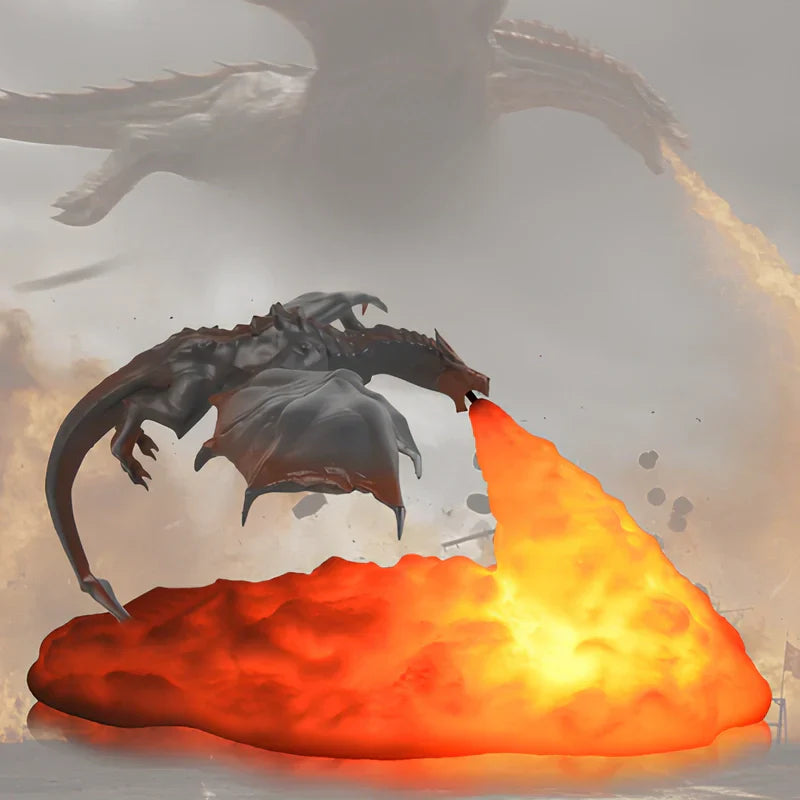 Dragon Flame Effect LED Night Light Kalsten