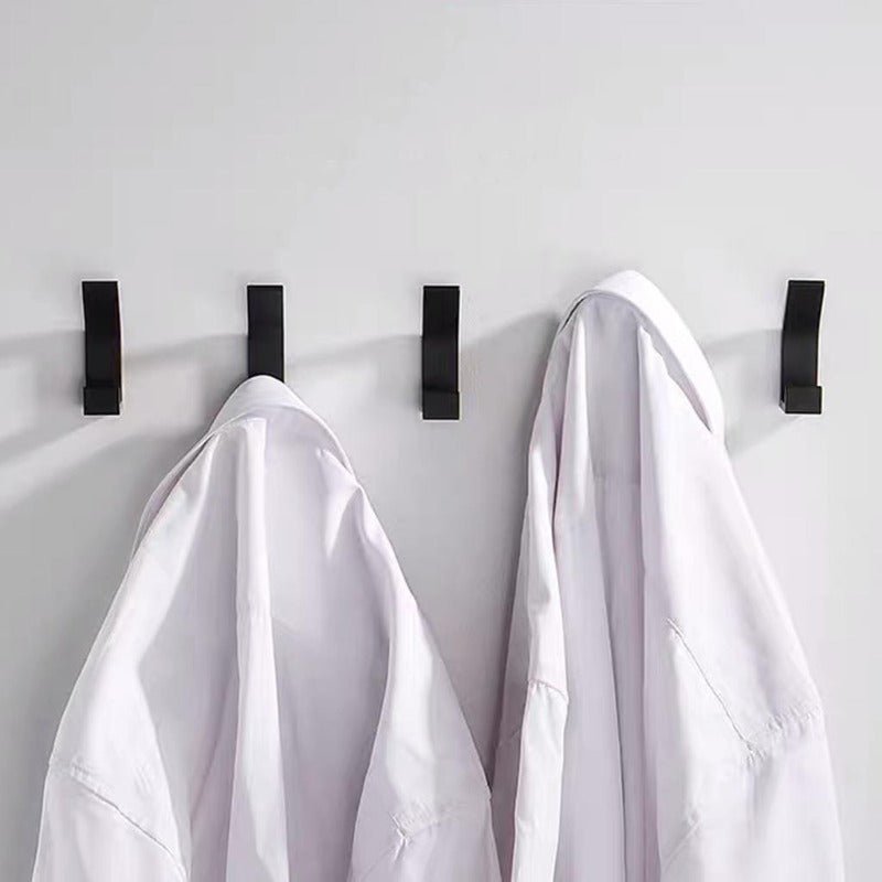 Aviro Aluminum Wall Hooks – Modern Black/White Set
