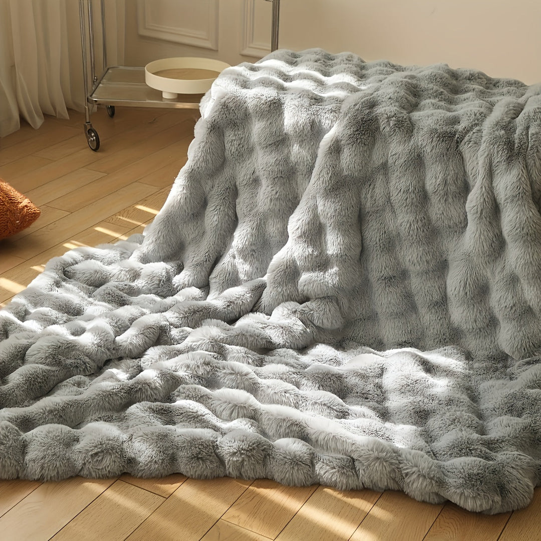 Elegant Rabbit Fleece Blanket - Luxury and Durable Noxord
