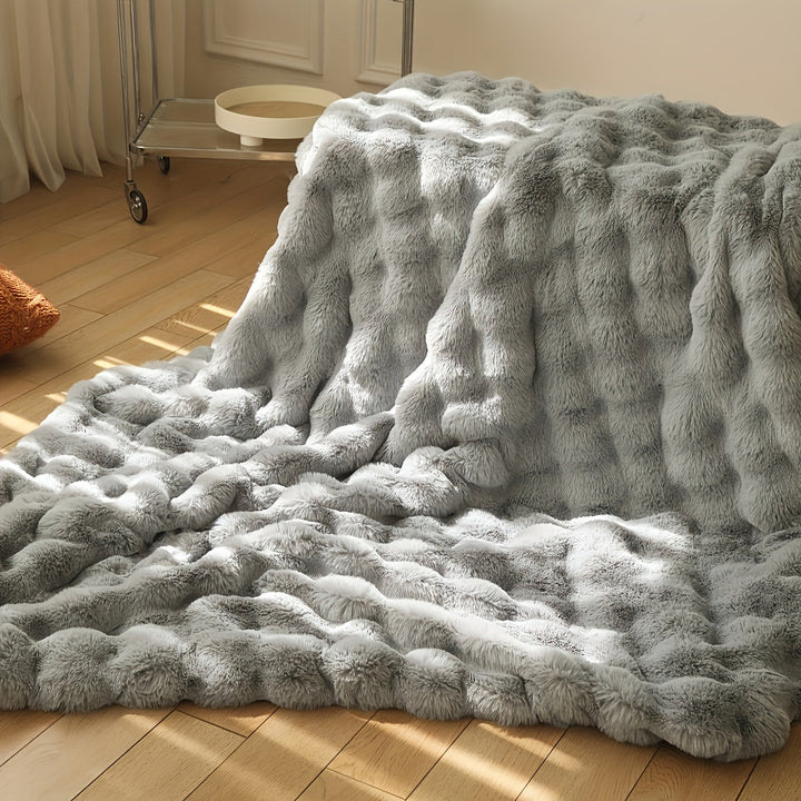 Elegant Rabbit Fleece Blanket - Luxury and Durable Noxord