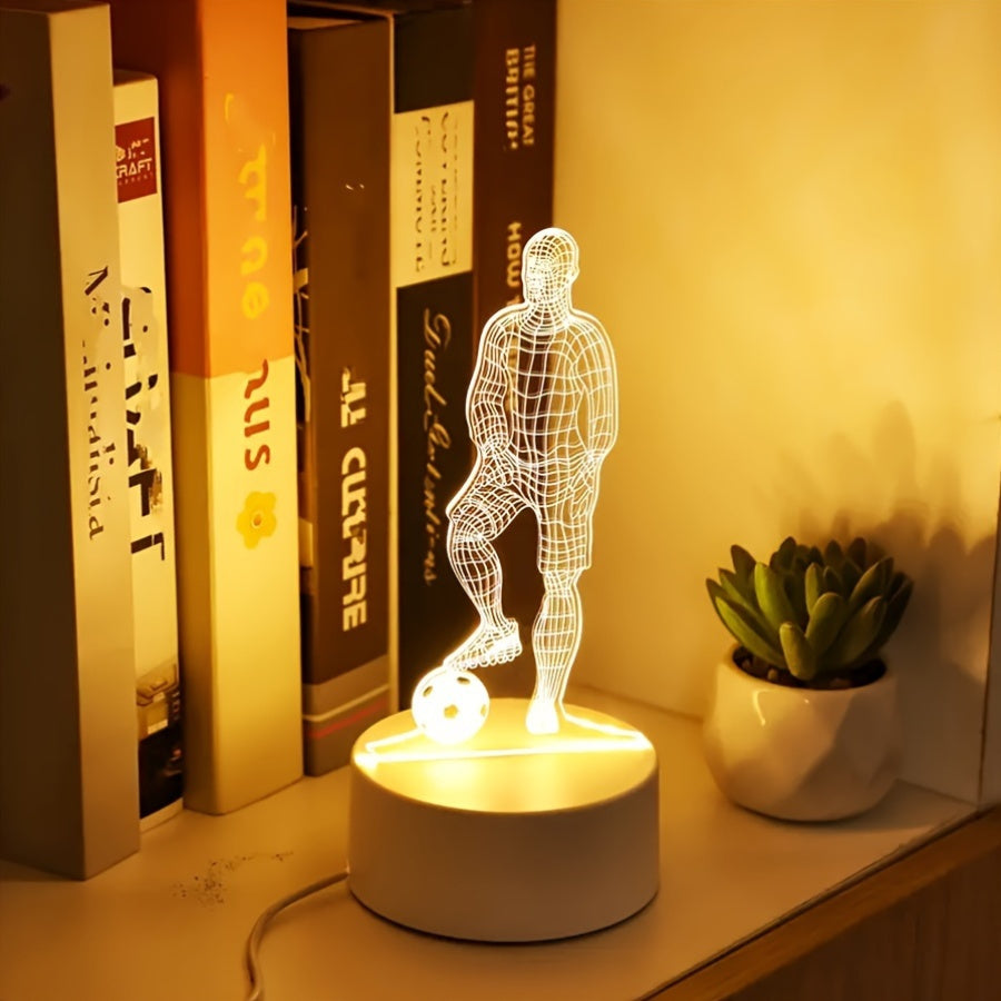 SportGlow - LED Table Lamp with 3D Football Design Kalsten