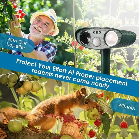 Kalsten | Ultrasonic Deer Repeller - Pack Of 4 Solar Powered - Get Rid of Deer in 48 Hours