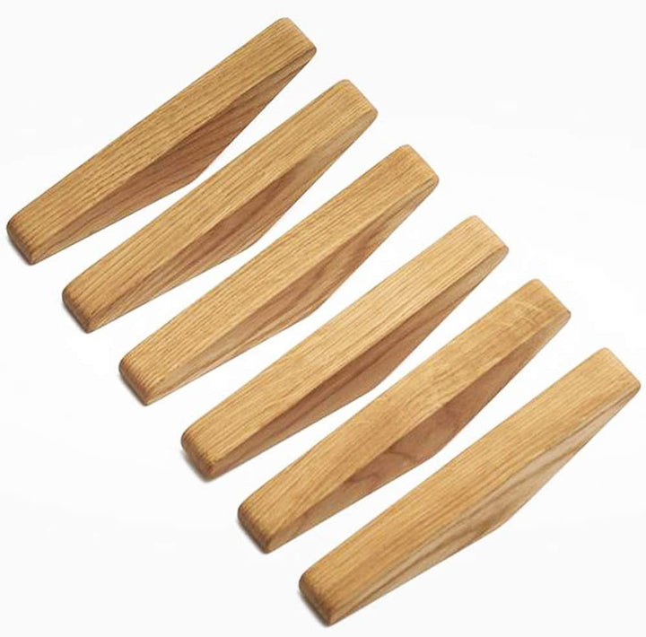 Wooden Wall Hooks Set Nordhaak – 6 Minimalist Coat Hooks Made of Solid Wood | Kalsten