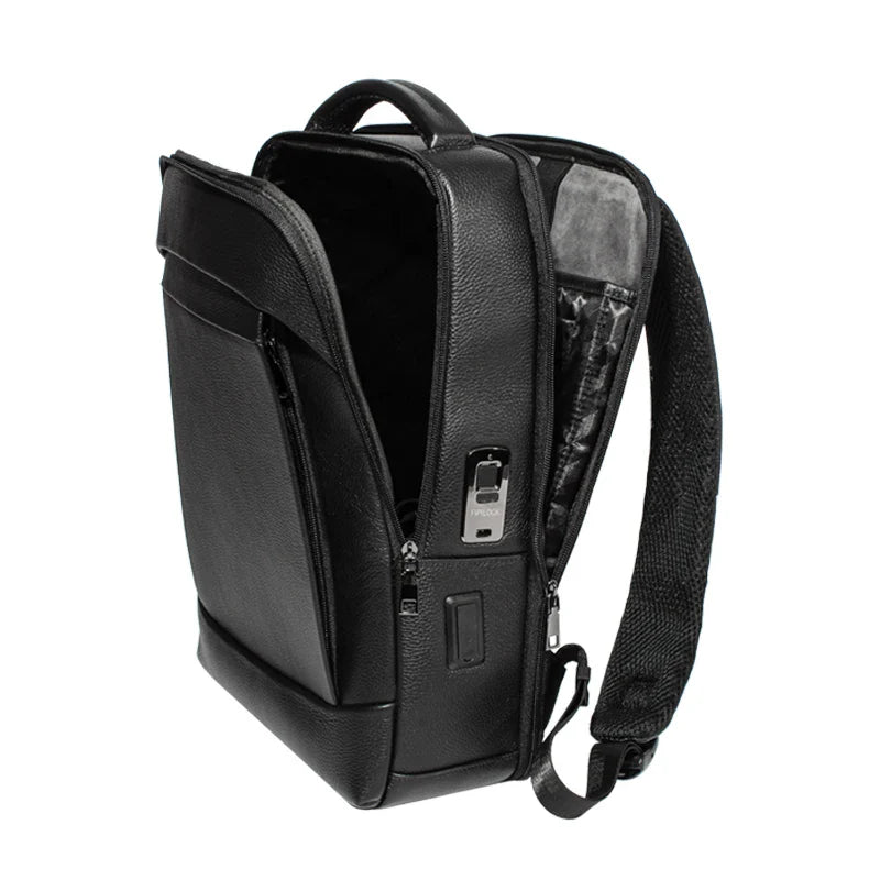 Men’s Business Laptop Backpack with Fingerprint Lock – Large Capacity Anti-Theft | Kalsten