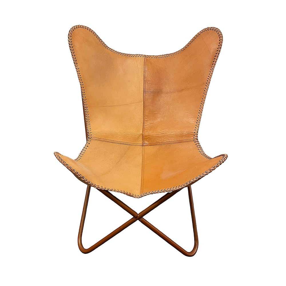 Bat chair made of real leather (available in different colors) | Kalsten