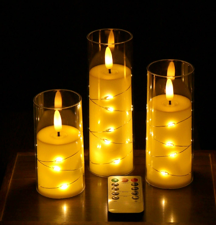Realistic Flameless LED Candle Set Noxord