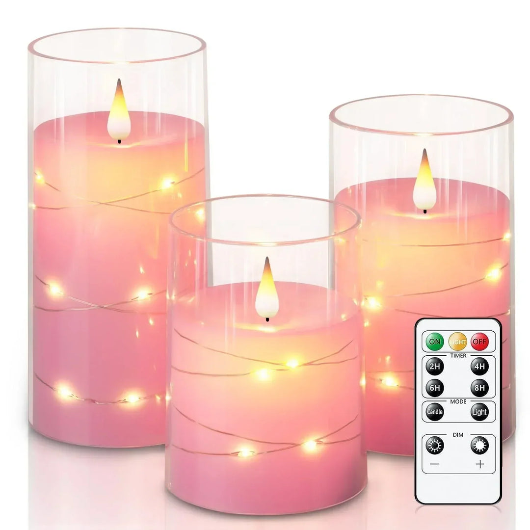 Realistic Flameless LED Candle Set Noxord