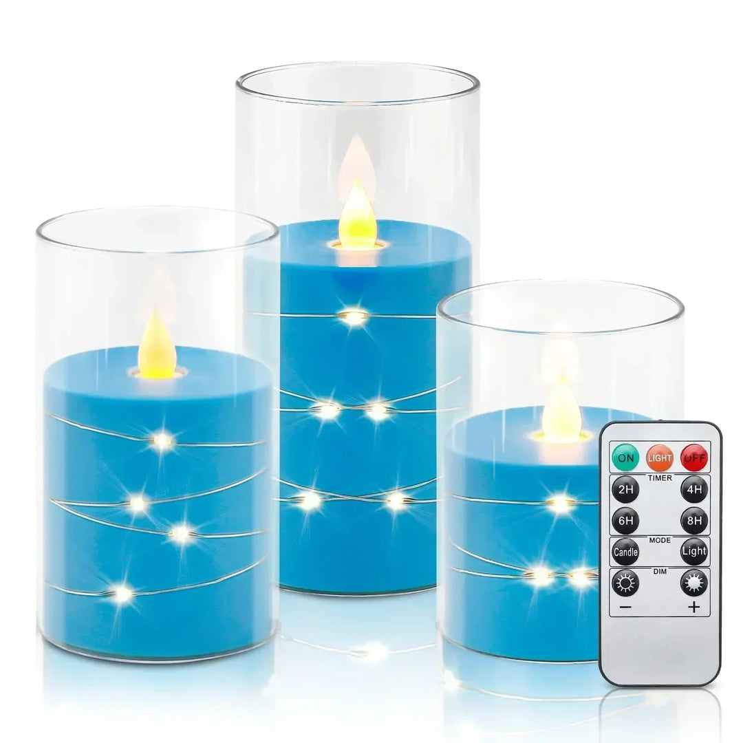 Realistic Flameless LED Candle Set Noxord