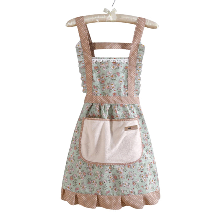 Floral Cotton Kitchen Apron Noxord