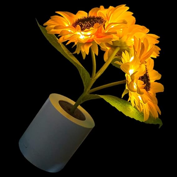 Table Lamp Sunflower LED USB Rechargeable Light | Noxord