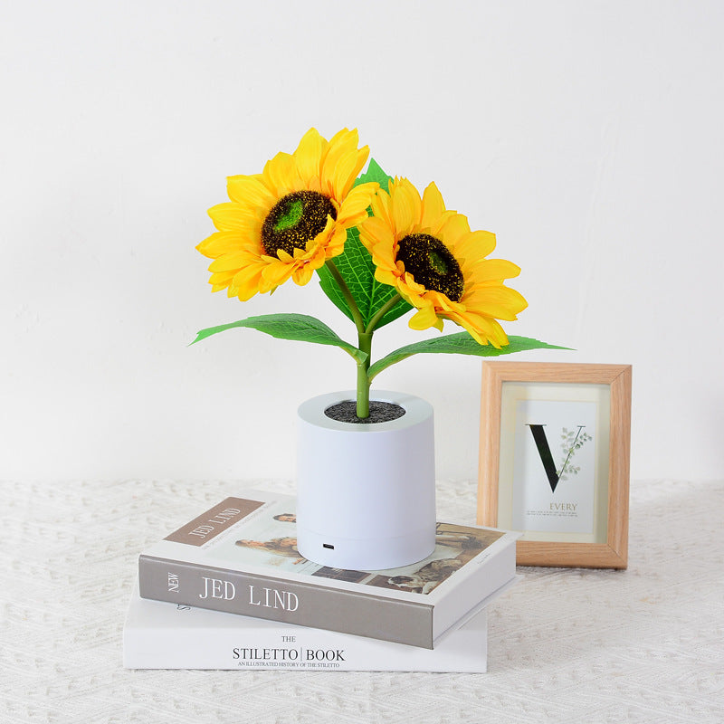 Table Lamp Sunflower LED USB Rechargeable Light | Noxord
