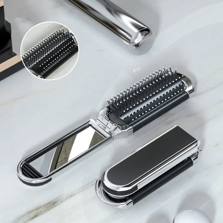 Kalsten | Travel Folding Mirror Hair Brush