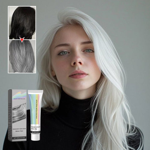 2-in-1 Natural Silver Hair Dye Essence
