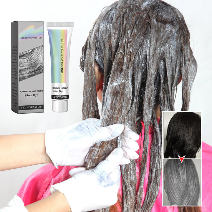 2-in-1 Natural Silver Hair Dye Essence