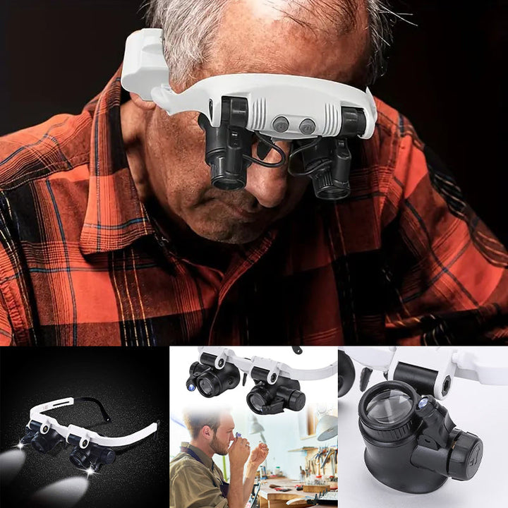 Kalsten | Magnifying glasses with LED lamps for double eyes