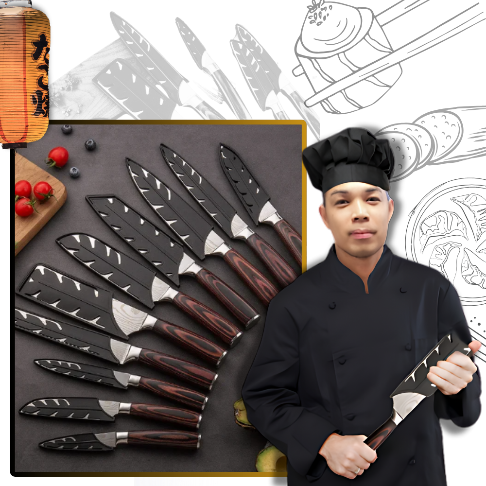 Japanese Pakkawood Kitchen Knives