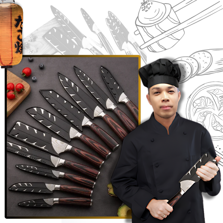 Japanese Pakkawood Kitchen Knives